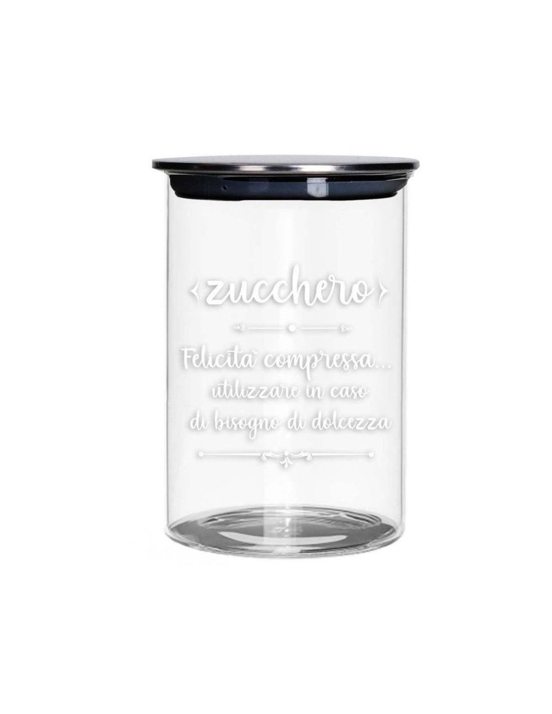 TAVOLA E CUCINA: vendita online 52609 BARATTOLO ZUCCHERO VETRO C/TAPPO METAL in offerta