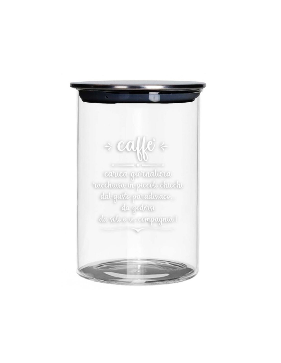 TAVOLA E CUCINA: vendita online 52610 BARATTOLO CAFFE VETRO C/TAPPO METAL in offerta