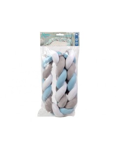 PRIMA INFANZIA: vendita online TRECCIA PARACOLPI AZURRA PER LETTINO 2437 in offerta