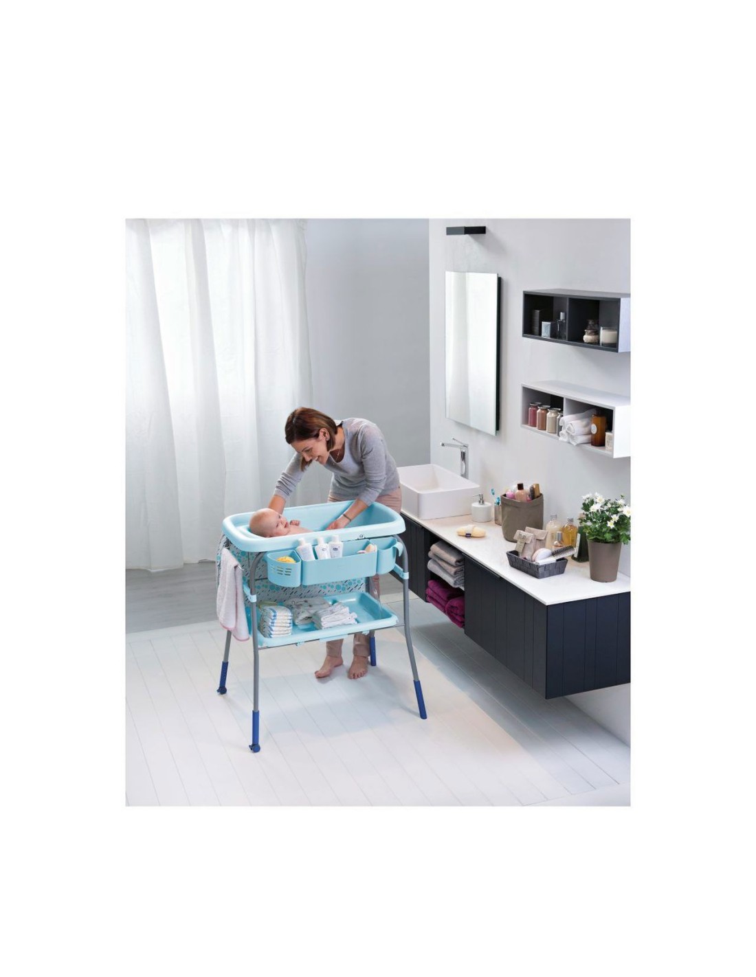 PRIMA INFANZIA: vendita online BAGNETTO E FASCIATOIO CHICCO CUDDLE AND BUBBLE DOTS in offerta