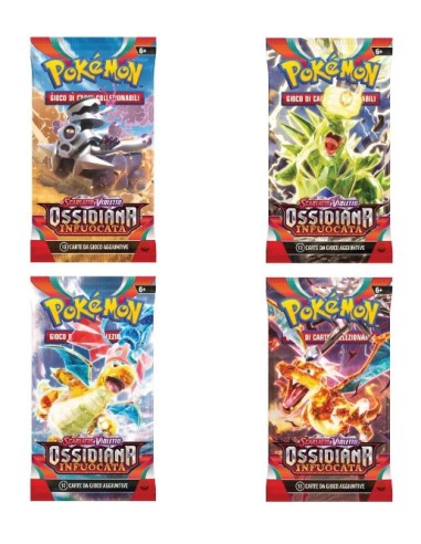 GIOCATTOLO PUBBLICIZZATO: vendita online POKEMON PK60340 BUSTINA OSSIDIANA INFUOCATA in offerta