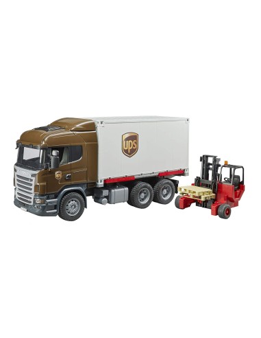 GIOCHI BOY: vendita online SCANIA CAMION UPS CON MULETTO E ACCESSORI 03582 BRUDER SPIELWAREN in offerta