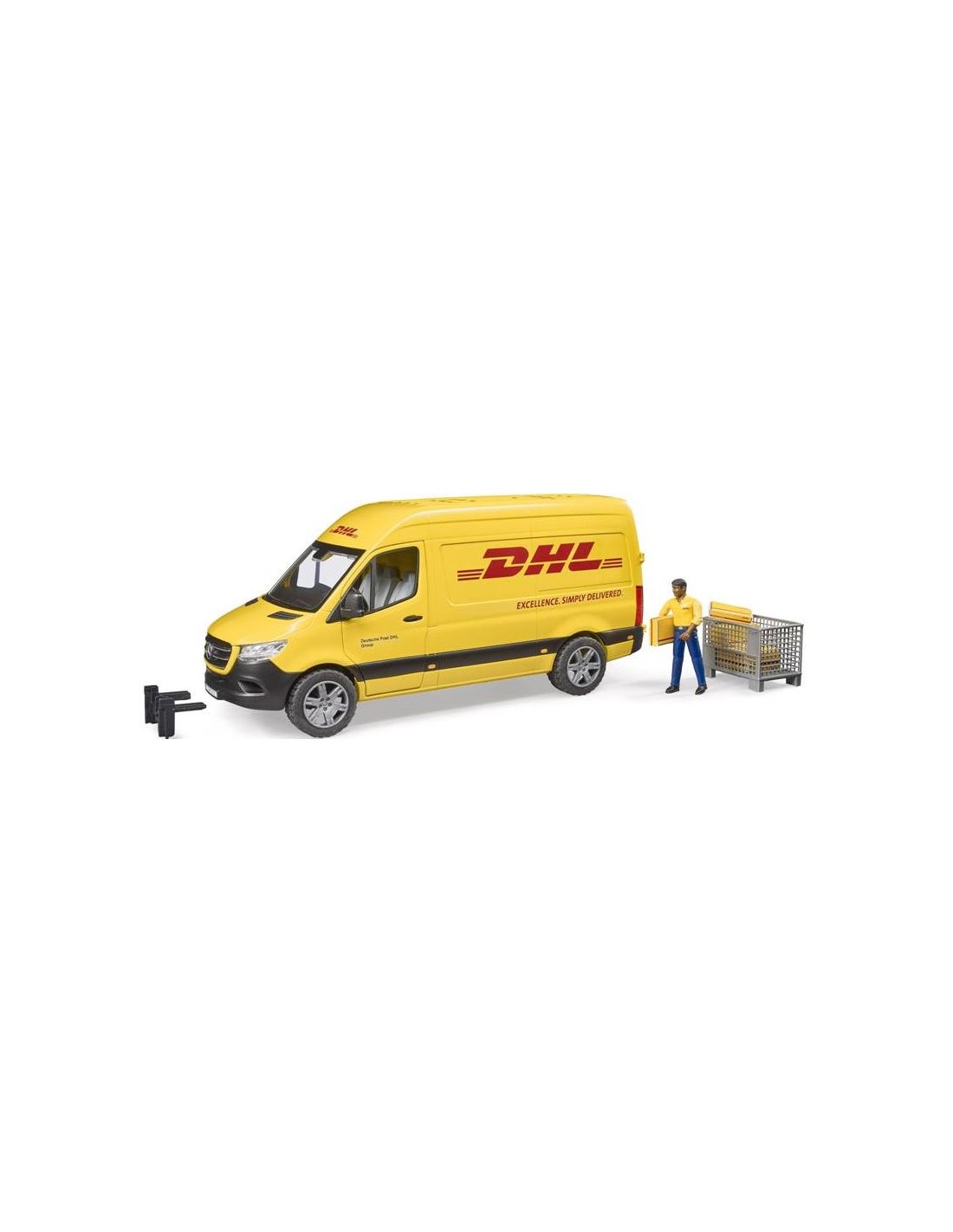 GIOCHI BOY: vendita online CAMION DHL 02671 SPRINTER CON PERSONAGGIO in offerta