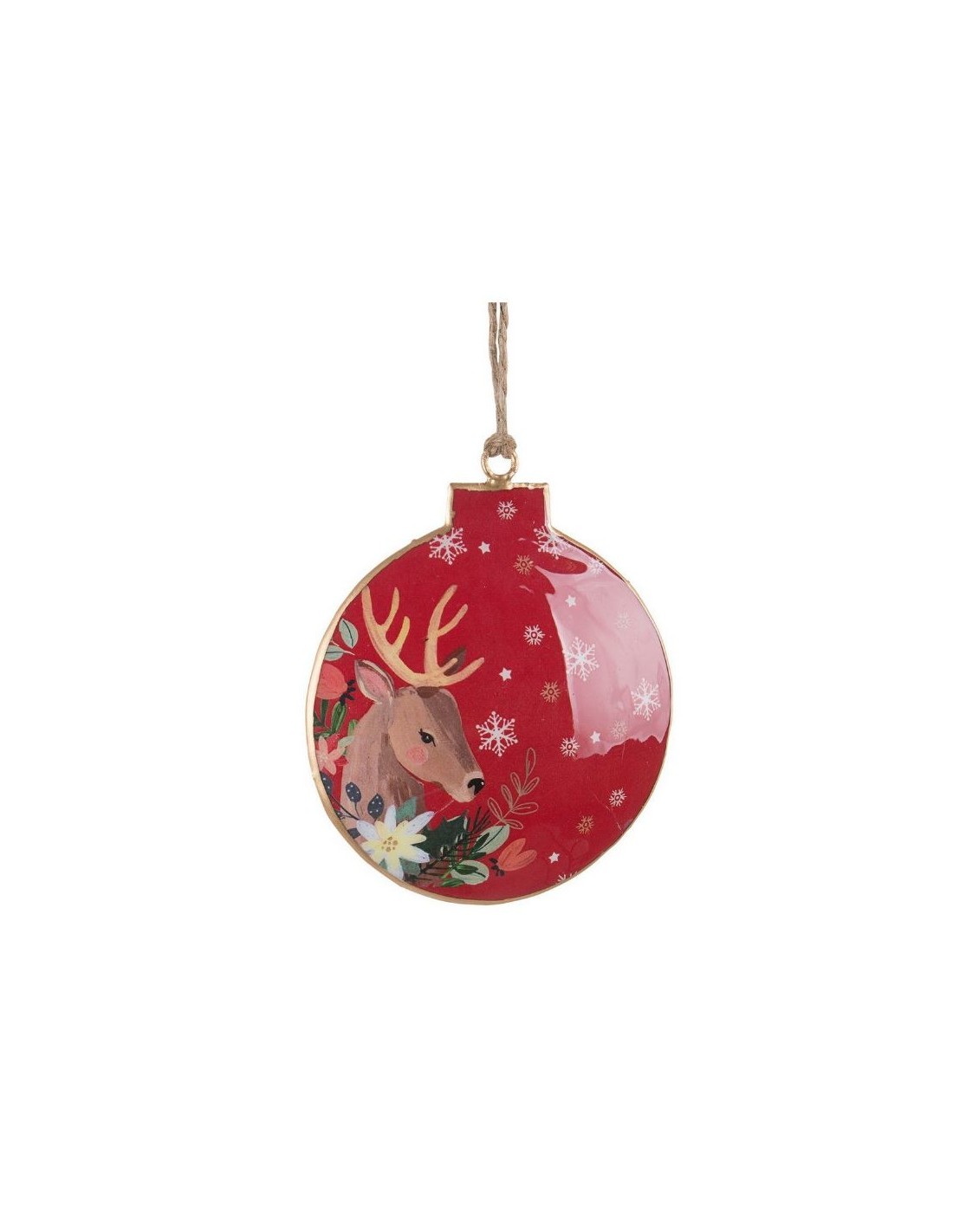 SFERE E PENDAGLI: vendita online Pendente Sfera Sharleen Rosso di Natale, La Magia di Natale a Casa Tua in offerta