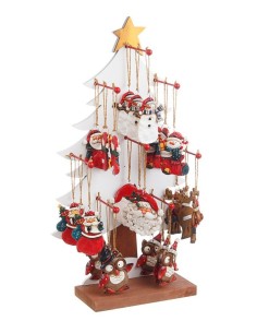 SFERE E PENDAGLI: vendita online Pendente di Natale Johnny 7,5cm in Resina Assortito, Porta la Magia di Natale nelle Tue Deco...