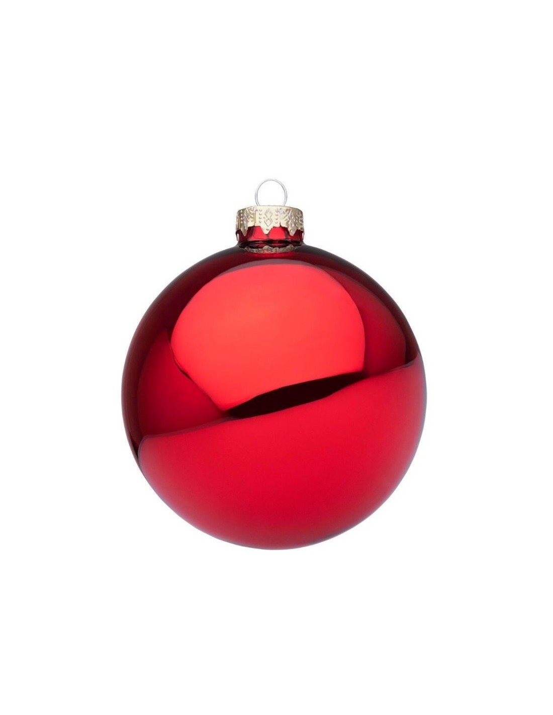 SFERE E PENDAGLI: vendita online Sfera di Natale in Vetro 10 cm Rosso Lucido, Porta la Magia di Natale a Casa Tua con Colori ...