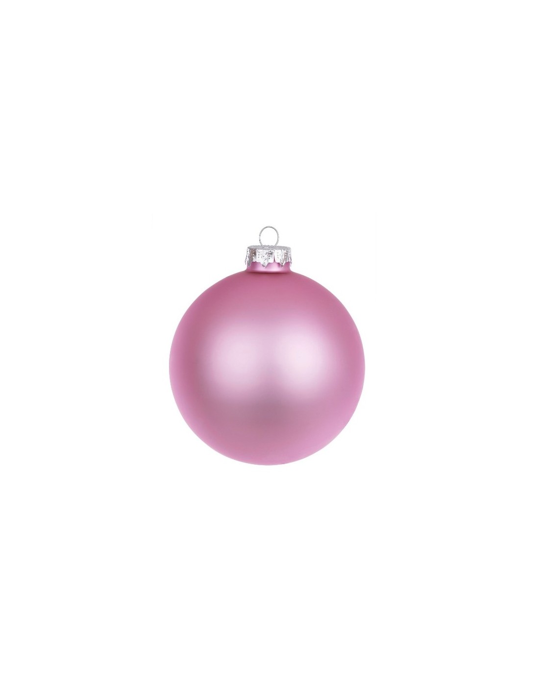 SFERE E PENDAGLI: vendita online Sfera di Natale in Vetro Rosa Caldo Opaco D80, Porta la Magia di Natale a Casa Tua con Calor...