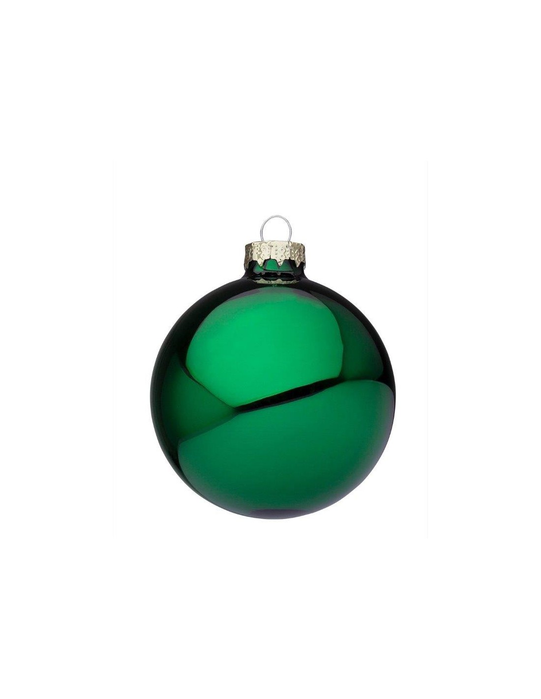 SFERE E PENDAGLI: vendita online Sfera di Natale in Vetro 8 cm Verde Lucido, Porta la Magia di Natale a Casa Tua con Colori V...
