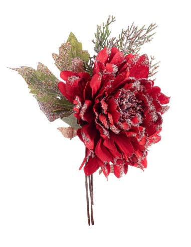 PICK: vendita online Pick Dalia Ellen Rosso 14x8x23 cm, Decorazione Natalizia Elegante per Aggiungere la Magia di Natale alla...
