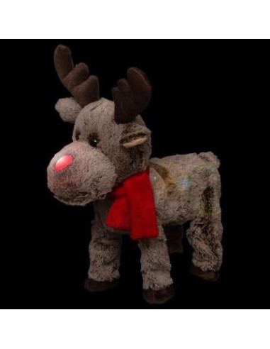 OGGETTISTICA NATALE: vendita online Decorazione renna di Natale 40x22,5x29cm in poliestere con movimento - La magia di Natale...