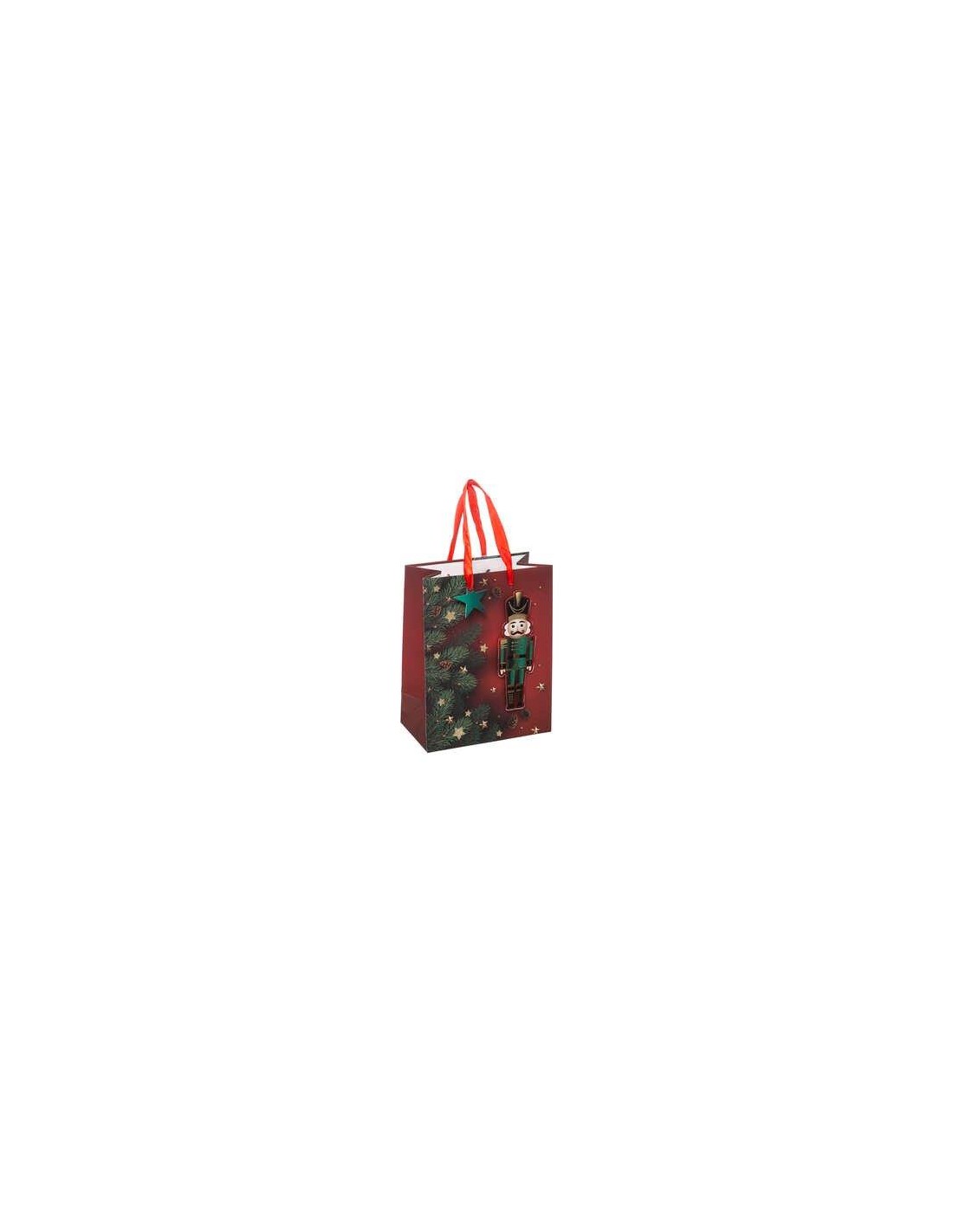 BUSTE E CARTE DA REGALO: vendita online SACCHETTO NATALIZIO 176880 SHIACCIANOCI 17,8X9,8X22,9CM in offerta