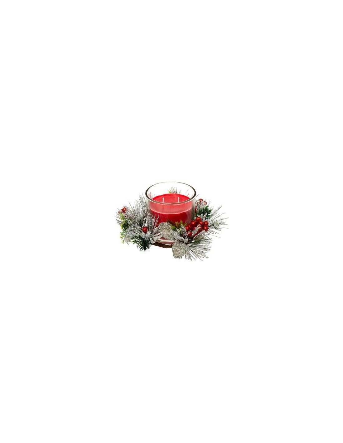 CANDELE E GIROCANDELE: vendita online CANDELA 183441 VETRO 10CM CON GIROCANDELA ASSORTITO in offerta