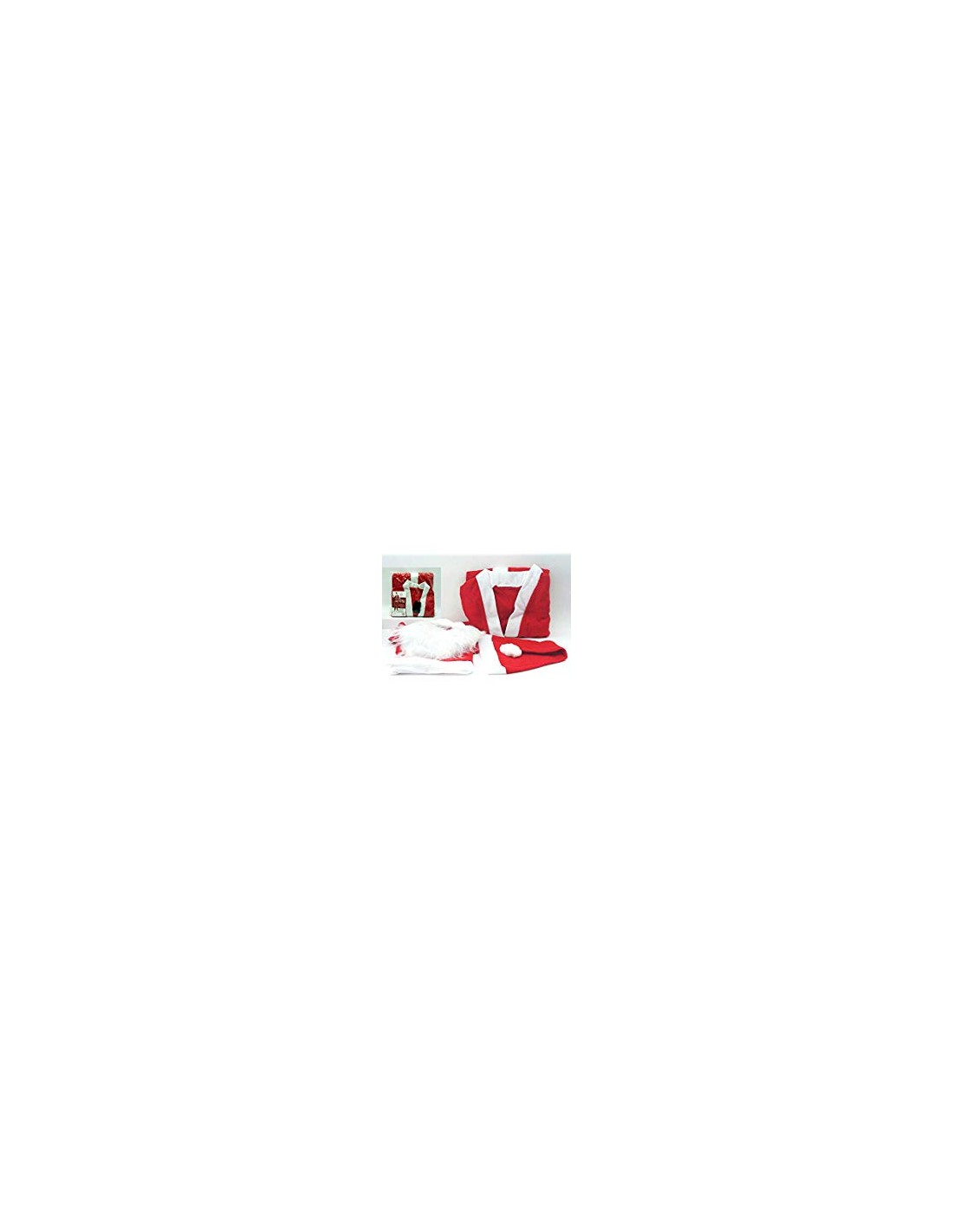 OGGETTISTICA NATALE: vendita online VESTITO B.NATALE C/BARBA,CAPPELLO,CINTURA XL-XXL in offerta