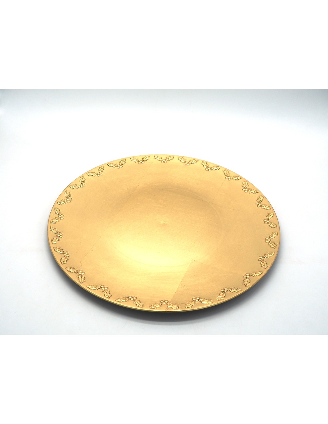 SOTTOPIATTI: vendita online PIATTO PLASTICA ORO LUCIDO 35CM in offerta