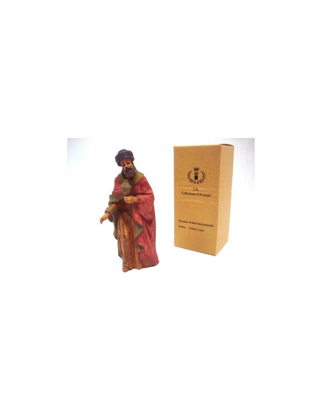 PERSONAGGI PRESEPE: vendita online RE MAGIO BALDASSARRE 18,5X8,5X7CM in offerta