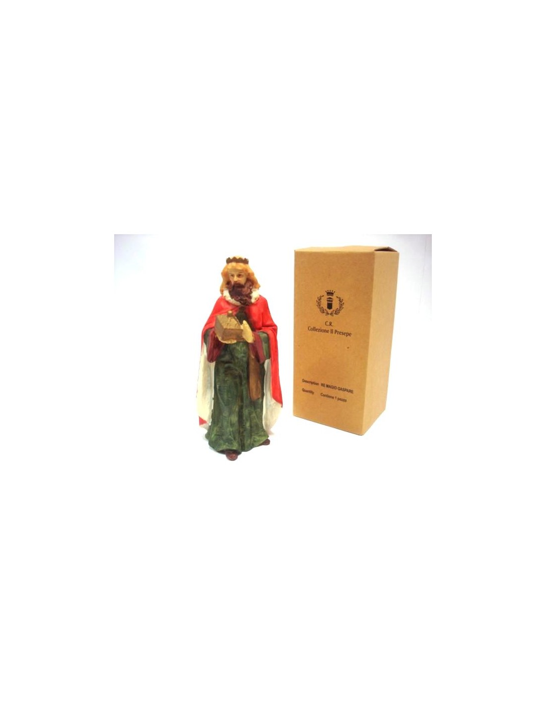 PERSONAGGI PRESEPE: vendita online RE MAGIO GASPARE 18,5X9X8,4CM in offerta