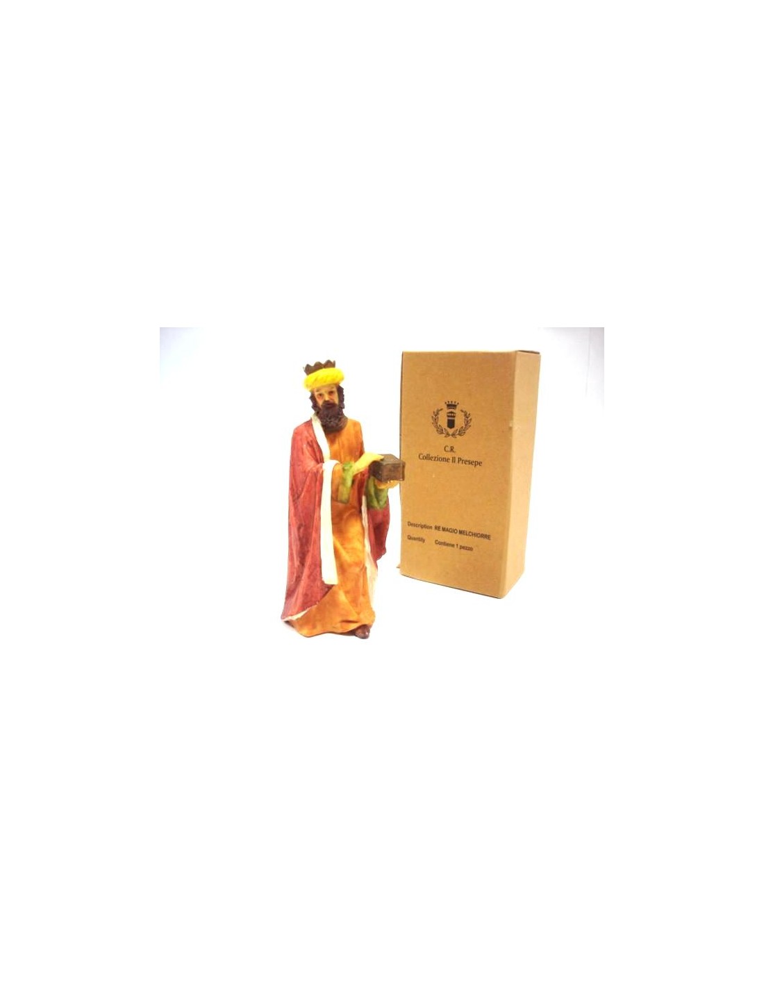 PERSONAGGI PRESEPE: vendita online RE MAGIO MELCHIORRE 19X8X8CM in offerta