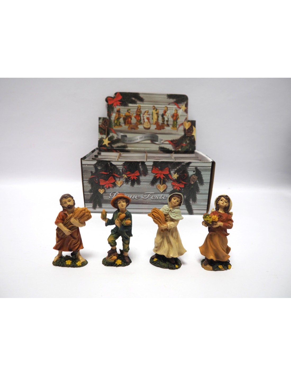 PERSONAGGI PRESEPE: vendita online SOGGETTO C/FRUMENTO 10CM ASSORTITO in offerta