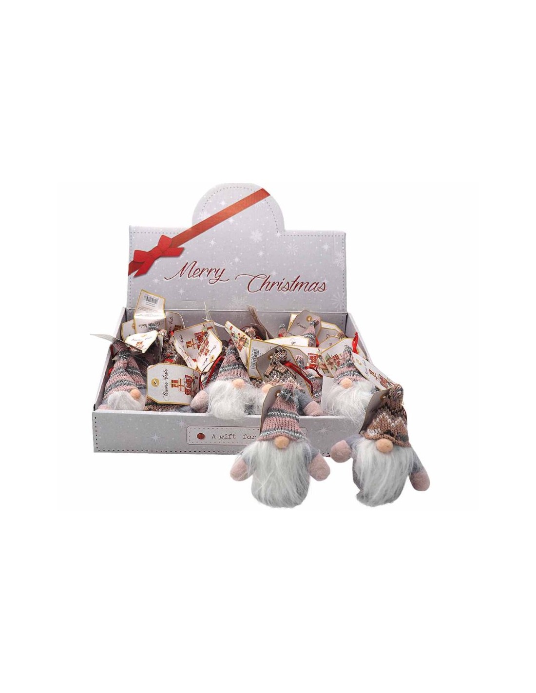 SFERE E PENDAGLI: vendita online PENDENTE 24507 GNOMO 12CM GRIGIO/ROSA in offerta