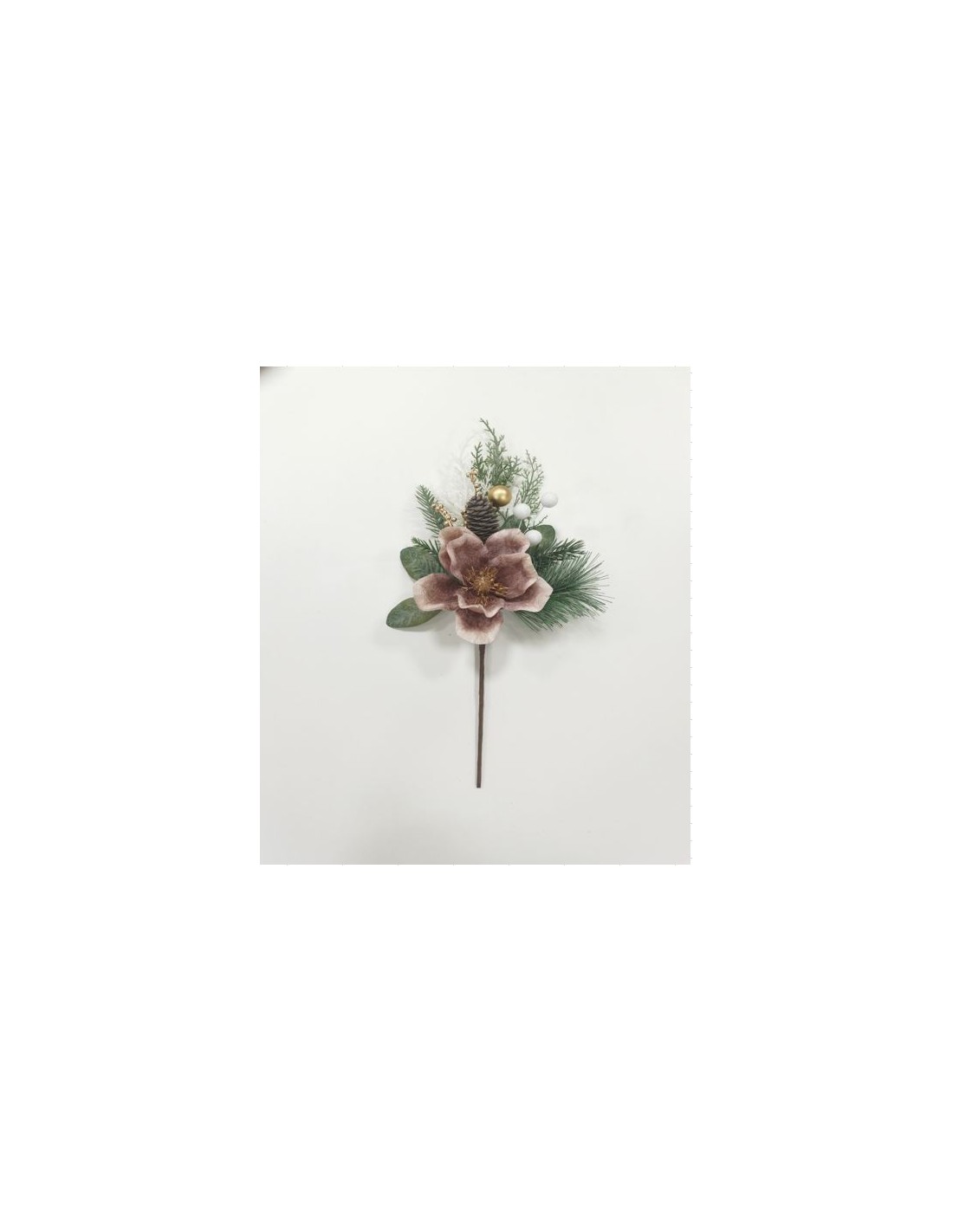 FIORI: vendita online RAMO 27498 FIORI CON FOGLIE 45CM ROSA in offerta