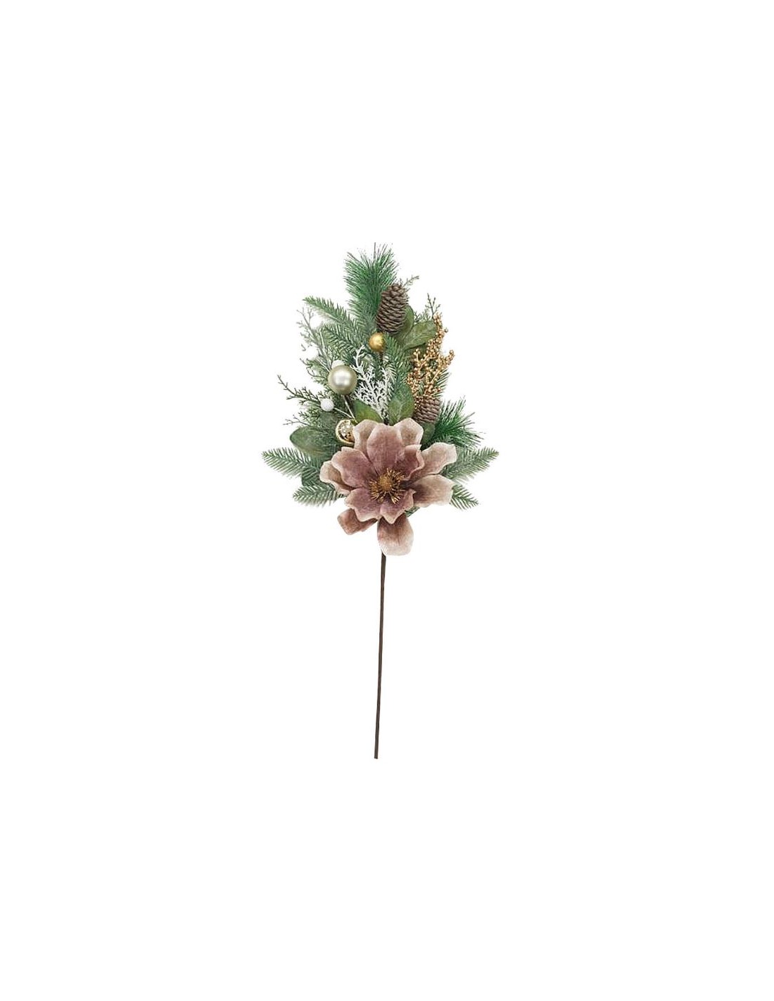 FIORI: vendita online RAMO 27499 FIORI CON FOGLIE 70CM ROSA in offerta