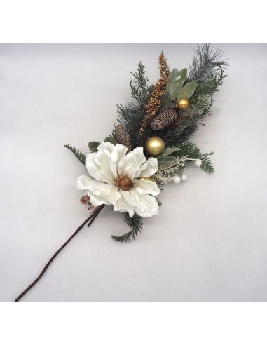 PICK: vendita online PICK 27837 FIORI CON FOGLIE 70CM BIANCO in offerta