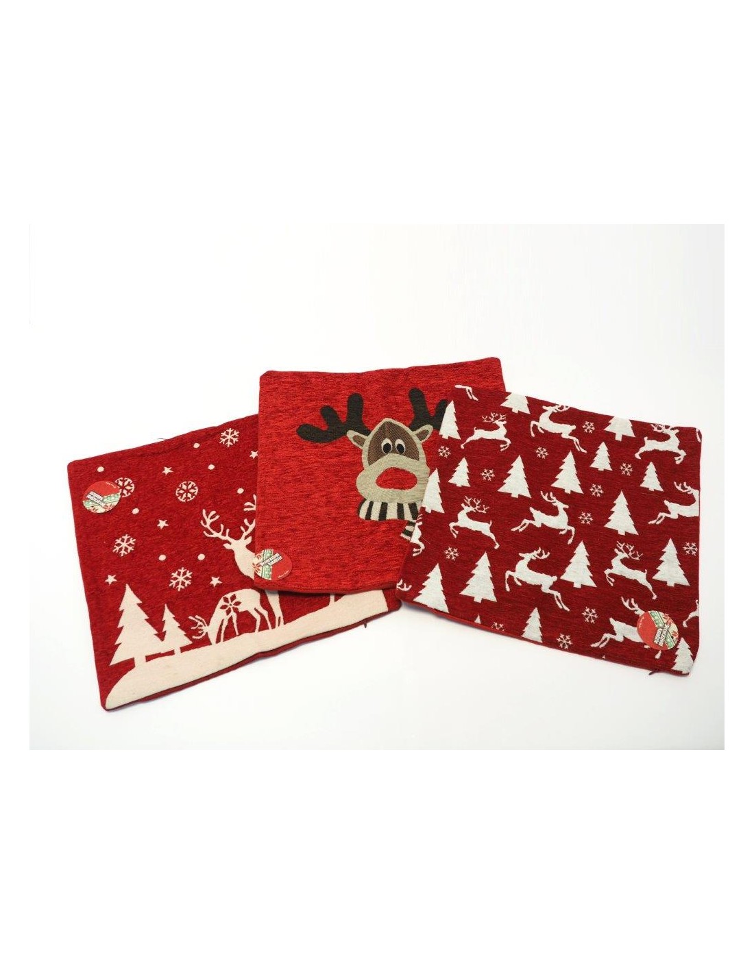 TESSILE: vendita online COPRI CUSCINO 45X45CM DECORO NATALIZIO ASSORTITO in offerta