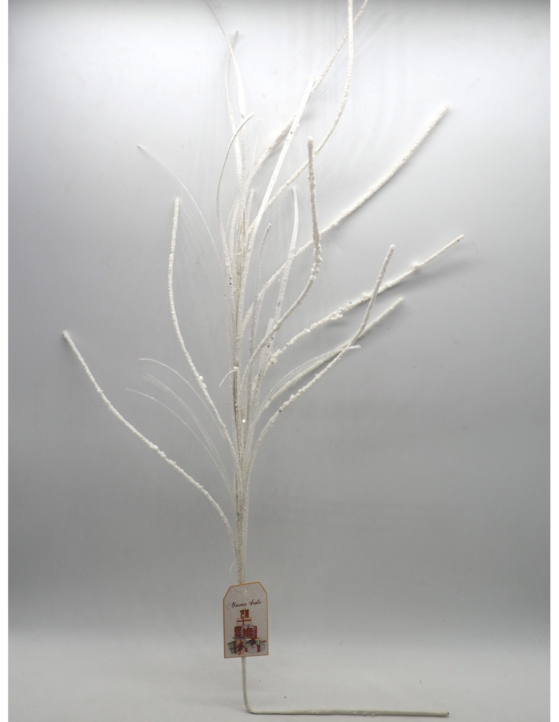 PICK: vendita online Pick Brillantato Bianco H93cm di Natale, Ramo Decorativo Elegante per Alberi, Ghirlande e Composizioni F...