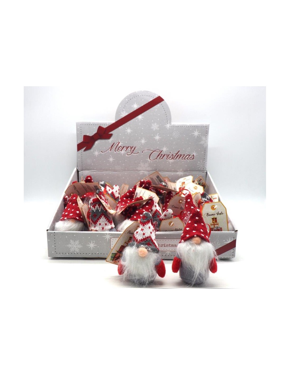 SFERE E PENDAGLI: vendita online Pendente Gnomo Natalizio H12cm Rosso, Decorazione da Appendere per Albero e Casa in offerta