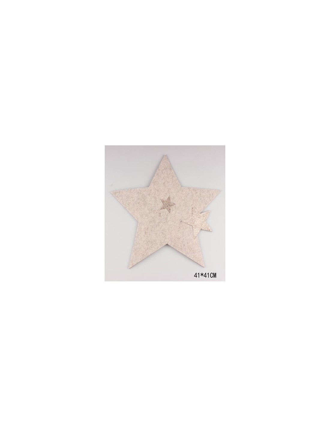 TESSILE: vendita online PANNO CENTROTAVOLA FORMA STELLA D41CM CREMA in offerta