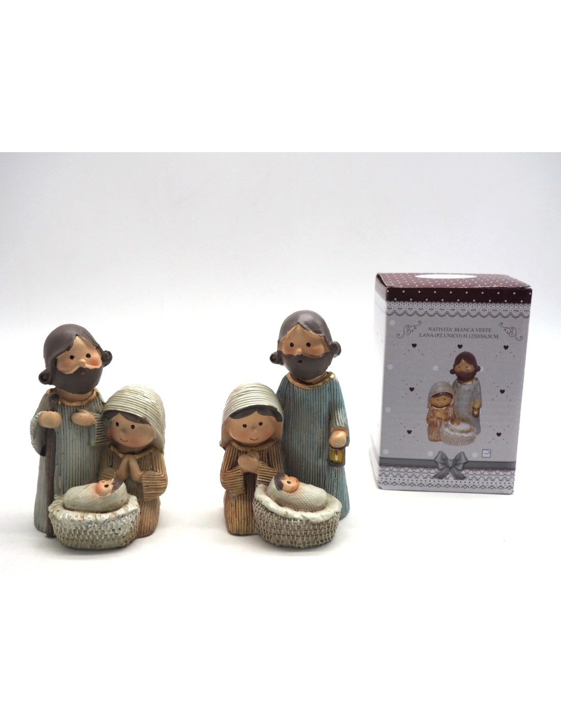 PERSONAGGI PRESEPE: vendita online NATIVITA' PEZZO UNICO 12X8X6,5CM ASSORTITO in offerta