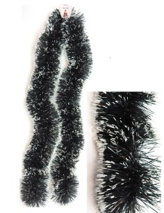 SFERE E PENDAGLI: vendita online FILO DECORATIVO ALBERO VERDE 200CM CON PUNTE INNEVATE in offerta