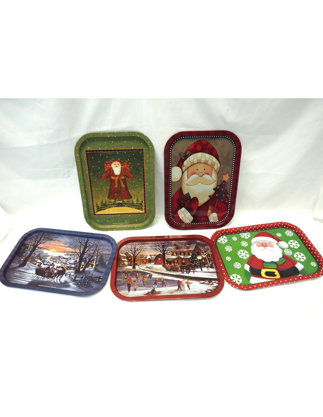 OGGETTISTICA NATALE: vendita online VASSOIO LATTA 29X48CM DECORO NATALIZIO ASSORTITO in offerta