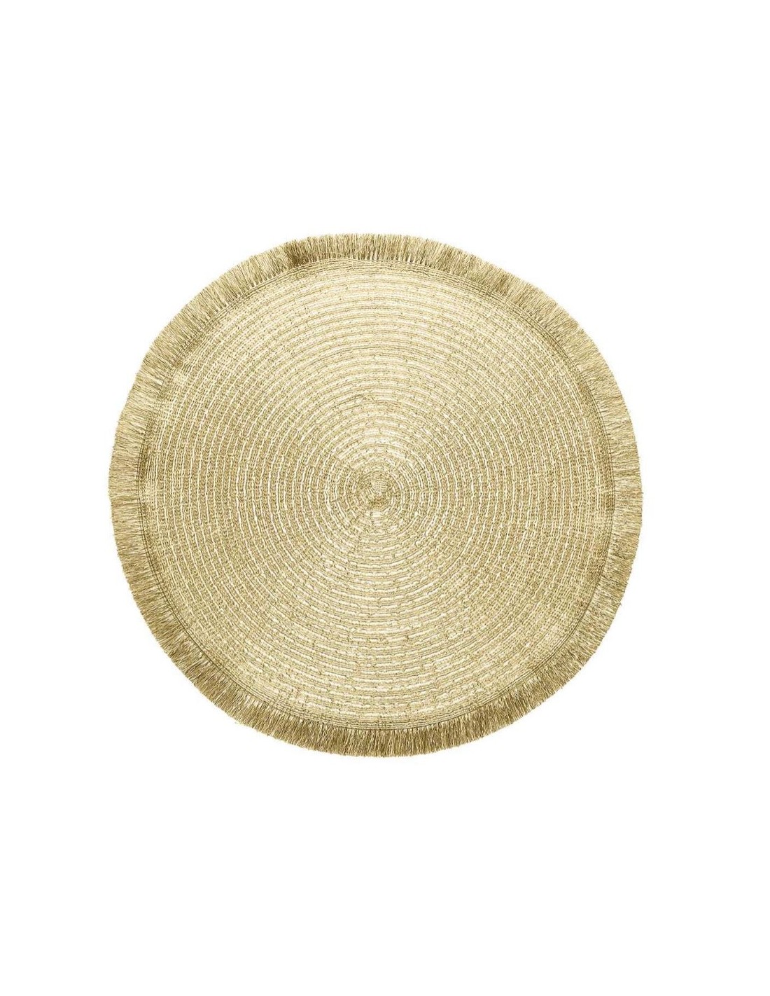 TESSILE: vendita online LUREX TOVAGLIETTA CON FRANGE 38CM ORO in offerta