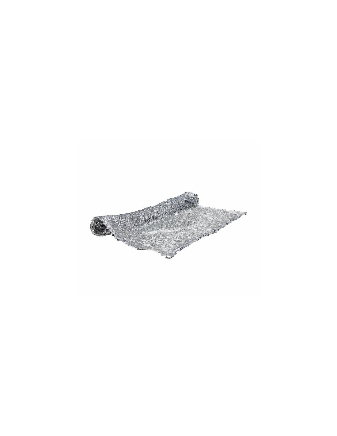 TESSILE: vendita online RUNNER PAILLETTES SILVER 40X140CM ANTIMACCHIA in offerta