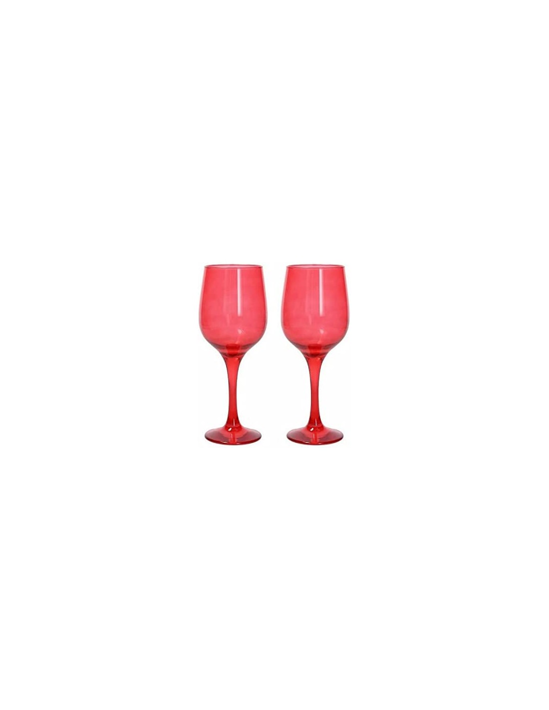 VETRERIE: vendita online PASSION SET 2 CALICI 375CC VETRO ROSSO in offerta