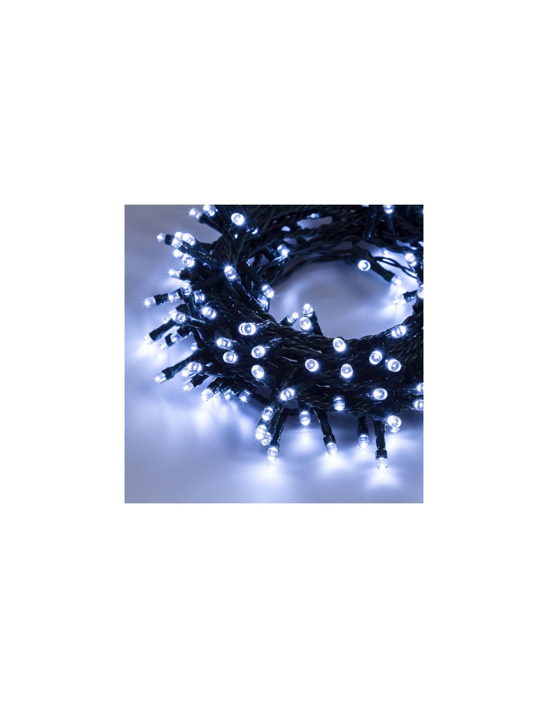 LUCI DI NATALE: vendita online Catena Luminosa di Natale 5MT 100 LED Bianco - La Magia di Natale a Casa Tua in offerta