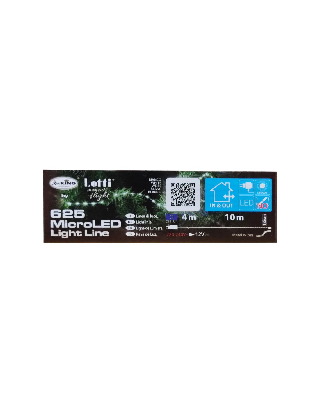 LUCI DI NATALE: vendita online Catena Luminosa 625 MicroLED Bianco Freddo - La Magia di Natale a casa tua in offerta