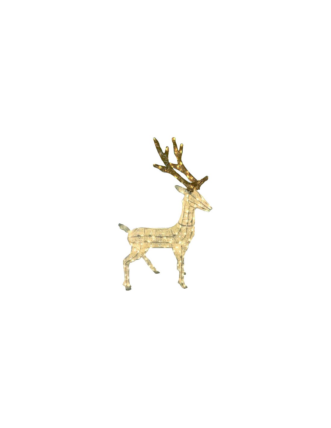LUCI DI NATALE: vendita online RENNA LUMINOSA 63891 200LED TRADIZIONAL 105CM in offerta