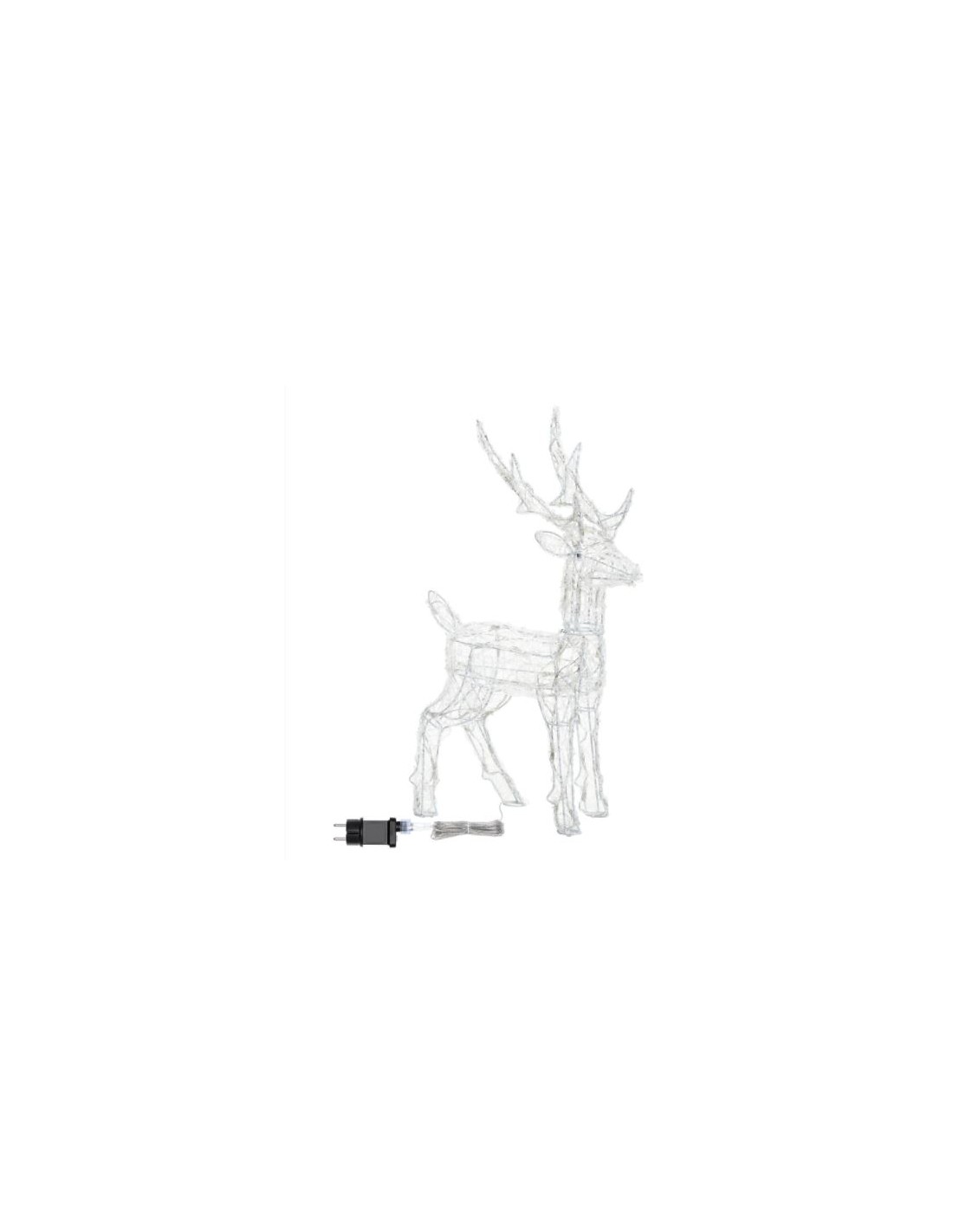 LUCI DI NATALE: vendita online RENNA 3D 05990 65CM 80LED BIANCO in offerta