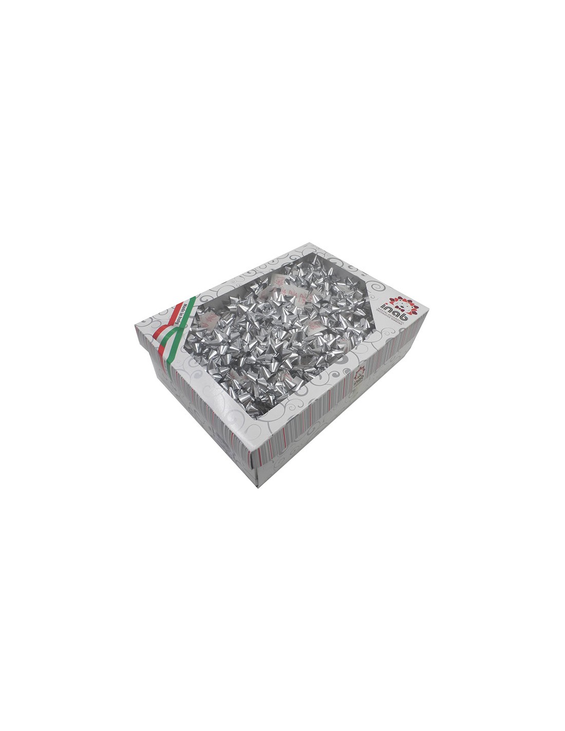 BUSTE E CARTE DA REGALO: vendita online COCCARDA STELLA ARGENTO 10 MM in offerta
