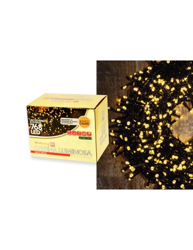 LUCI DI NATALE: vendita online SERIE LUMINOSA 87617 CATENA 768LED BIANCO CALDO in offerta
