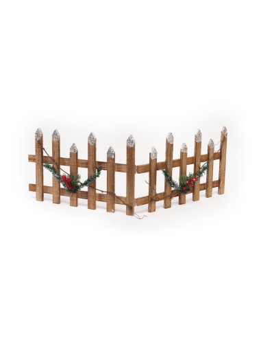 OGGETTISTICA NATALE: vendita online STACCIONATA 70708 NATALIZIA LEGNO C/GLITTER in offerta