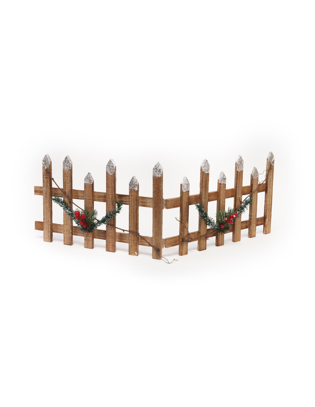 OGGETTISTICA NATALE: vendita online STACCIONATA 70708 NATALIZIA LEGNO C/GLITTER in offerta