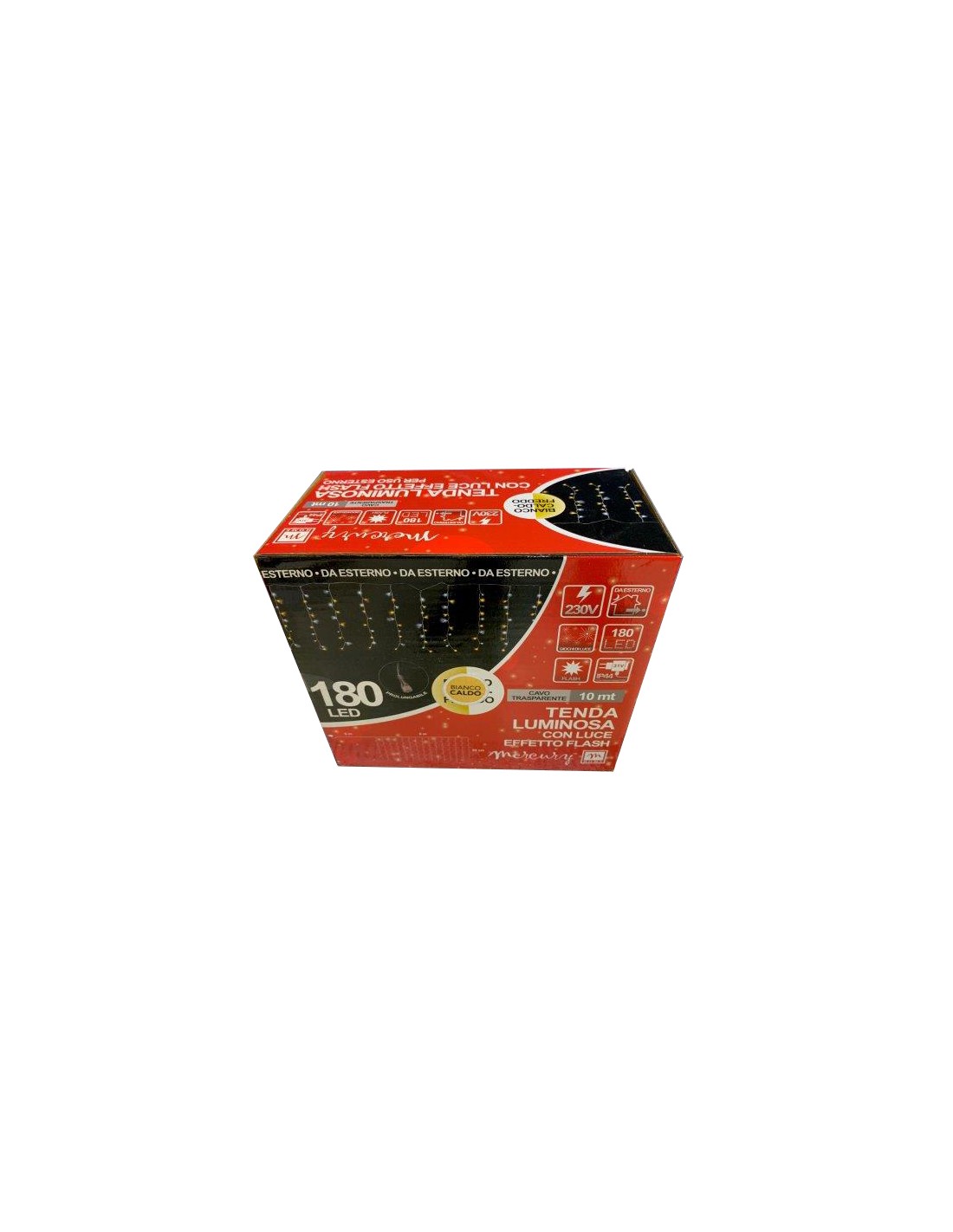 LUCI DI NATALE: vendita online Tenda 180LED Bianco Caldo di Natale - La Magia di Natale a casa tua! in offerta
