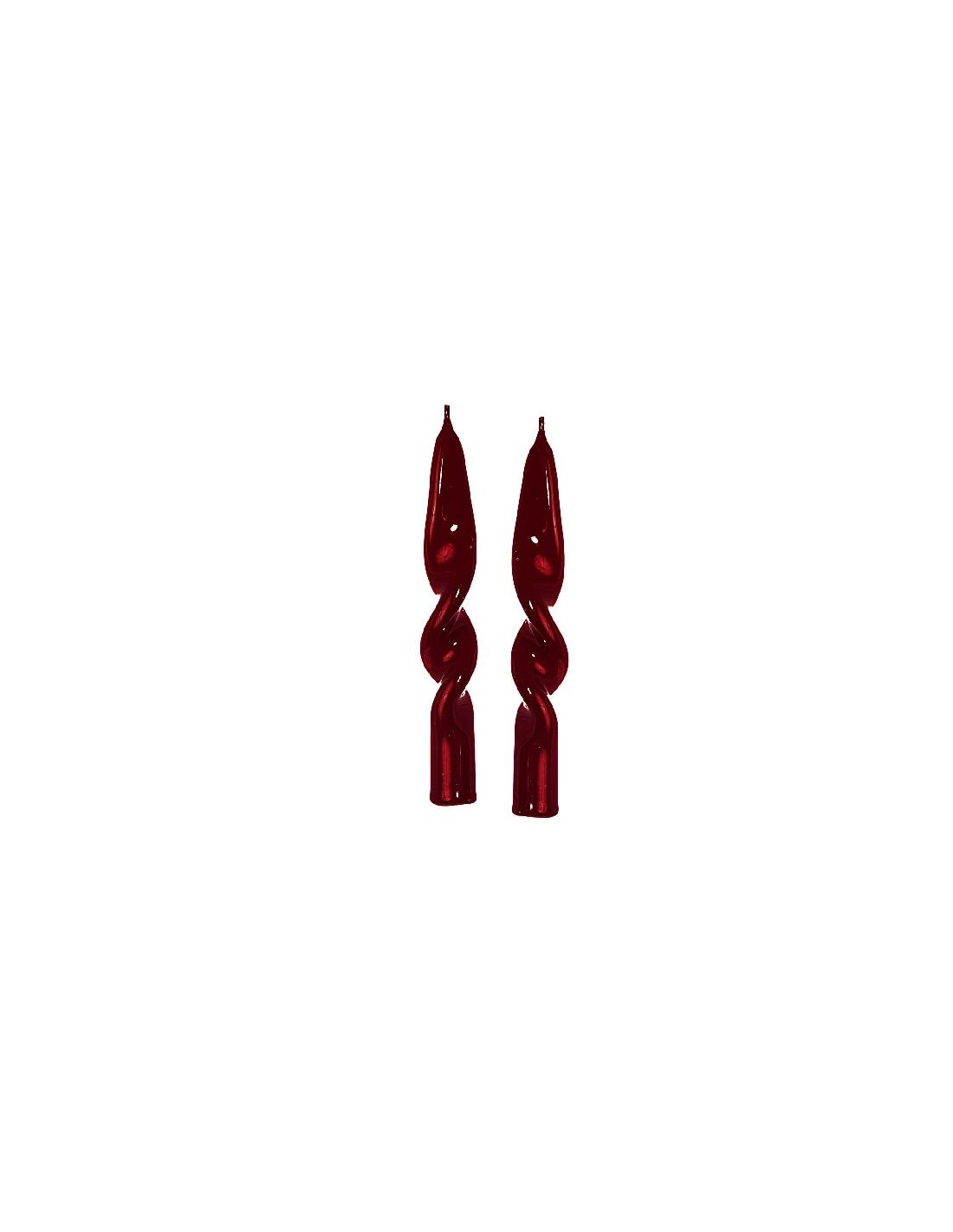 CANDELE E GIROCANDELE: vendita online SET 2 CANDELE 69414 FIAMMA BORDEAUX 14CM in offerta