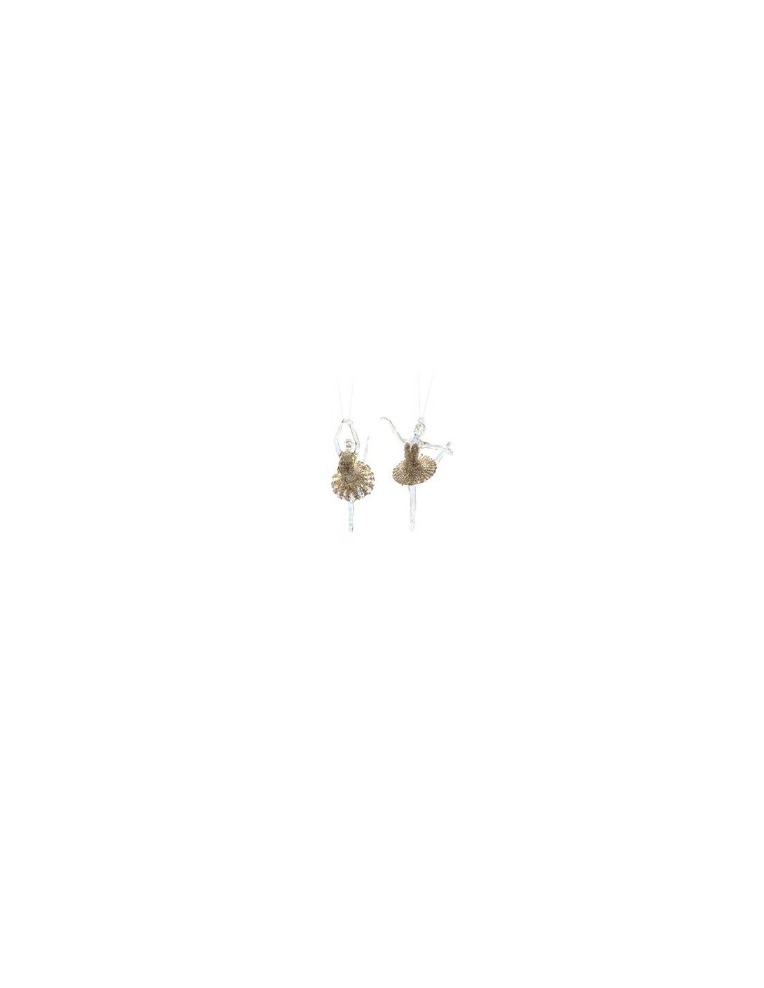 SFERE E PENDAGLI: vendita online PENDENTE BALLERINA ACRILICO ORO 12CM in offerta