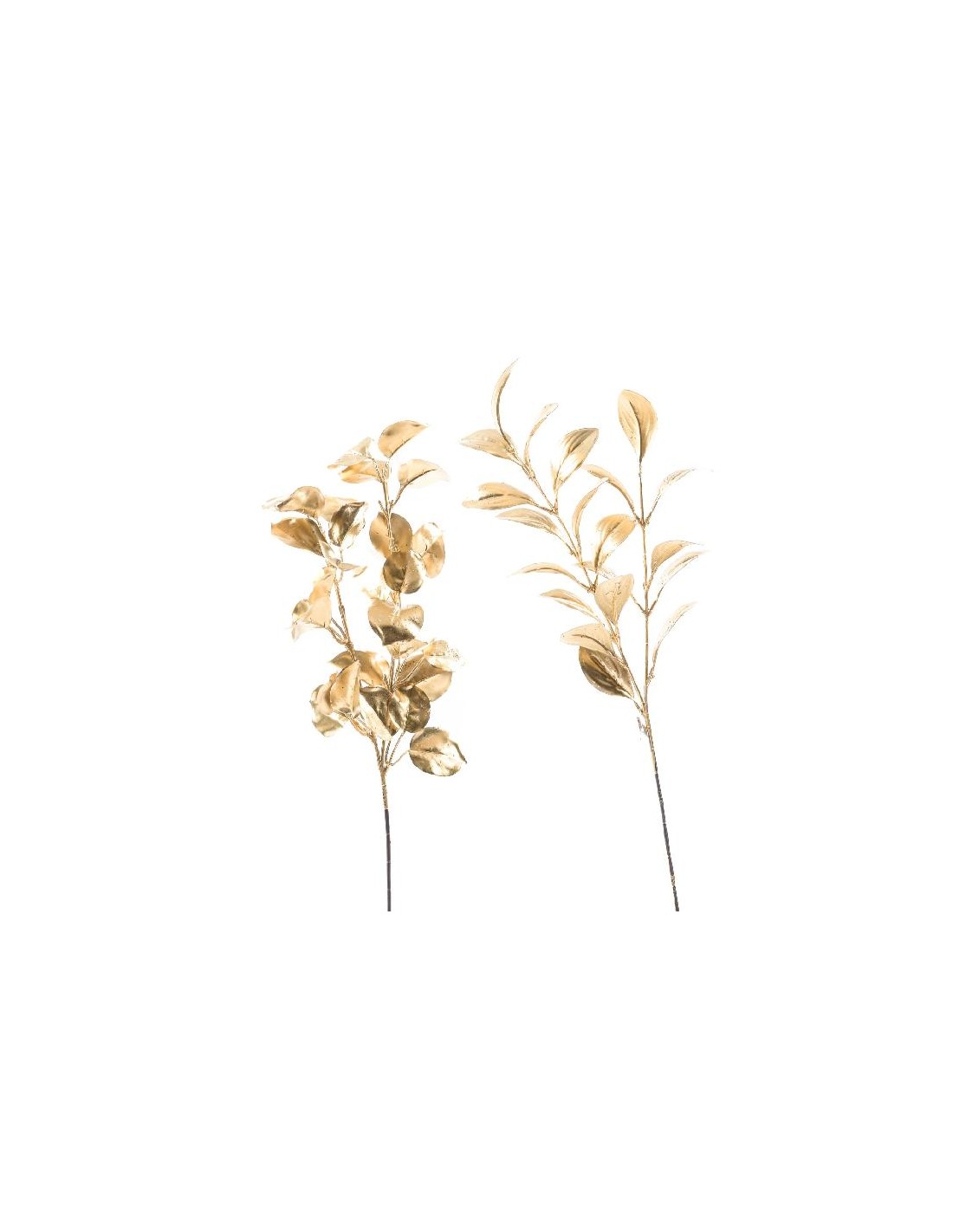 FIORI: vendita online TRALCIO NATALIZIO FOGLIE ORO 70CM ASSORTITO in offerta