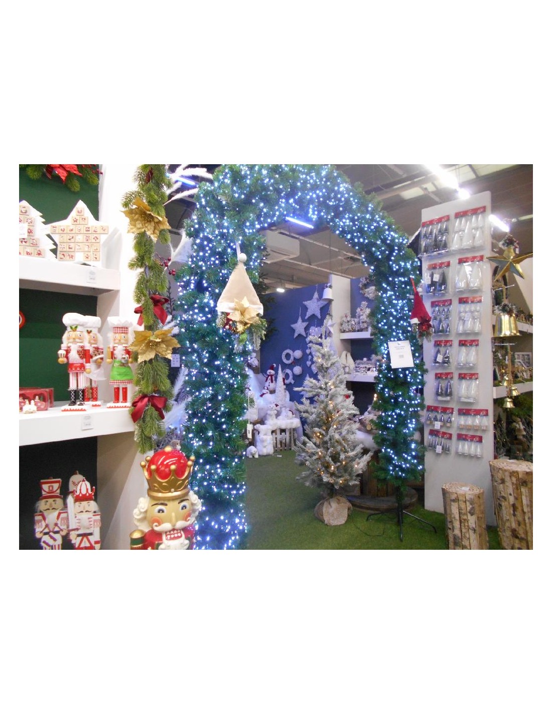 ALBERI DI NATALE: vendita online Portico Natalizio Arrotondato altezza 230 e larghezza 100 cm in offerta