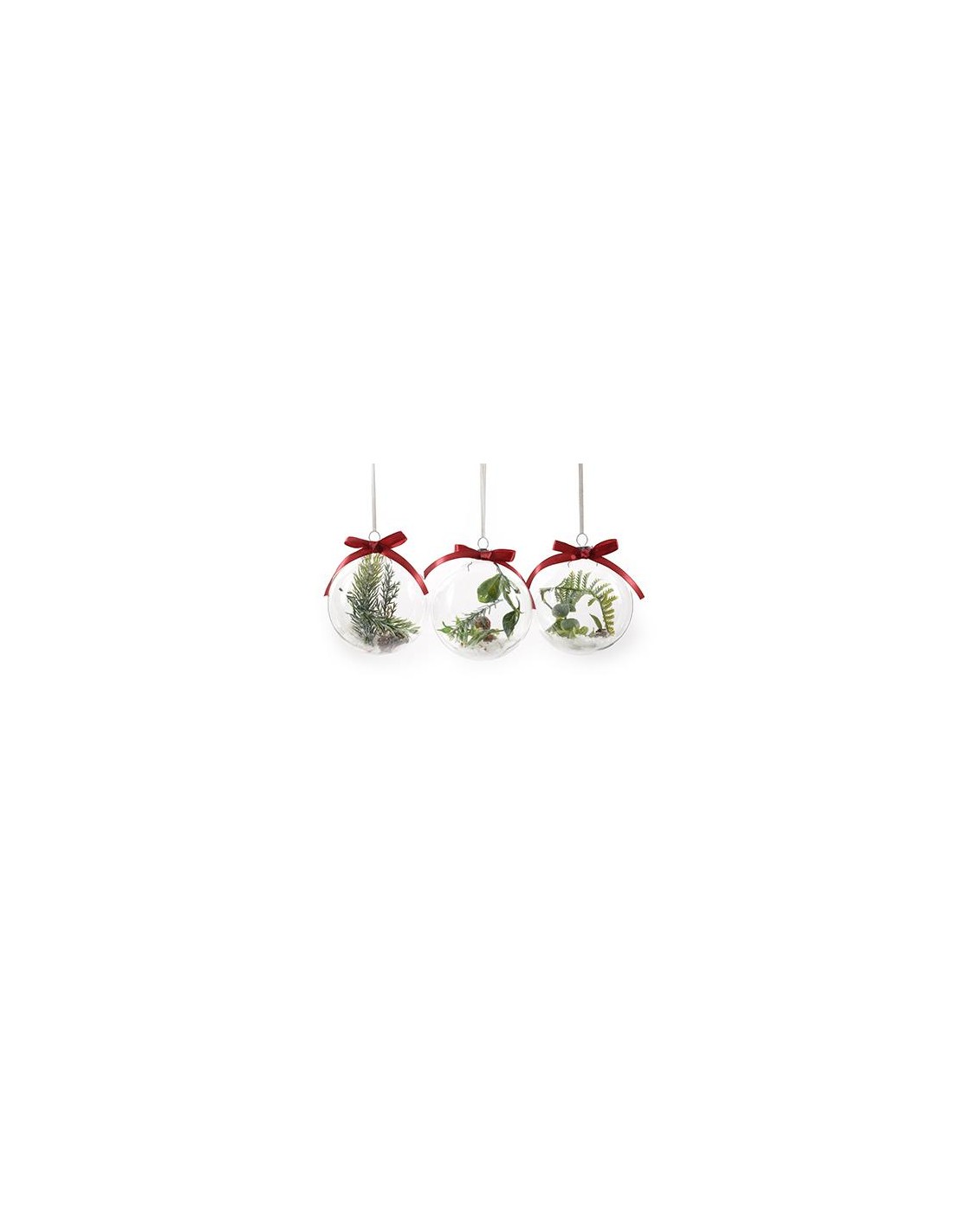 SFERE E PENDAGLI: vendita online SFERA NATURE TRASPARENTE 8CM VETRO ASSORTITO in offerta
